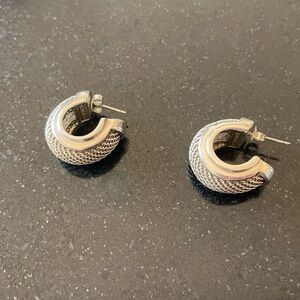 Sterling silver hoop earrings